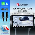 Junsun 360 ° Radio per auto con telecamera panoramica per Peugeot 3008 2009 - 2015 Schermo CarPlay wireless Android Auto Stereo GPS Navi RDS BT