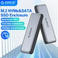 ORICO M.2 SSD Custodia NVMe SATA Alluminio 10Gbps Strumento gratuito M2 SSD Custodia per unità a stato solido Accessori per computer portatili