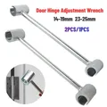 2/1 pz Cerniere Lacune Chiave di Regolazione Cerniera Della Porta Strumento di Riparazione 8-25mm Porta Cerniera di Regolazione Strumento Mano Chiave Regolabile strumento