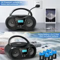 Lettore CD cassetta Boombox Bluetooth con spina USA/UE con radio FM Lettore stereo radio AM per lettore CD radio CD/CD-R/RW