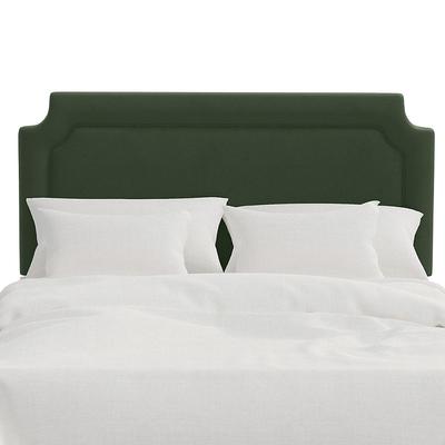 Vanessa Headboard - Clipped, Clipped/Velvet Green, Queen - Grandin Road