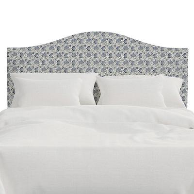 Vanessa Headboard - Arched, Arched/Floral Blue, Queen - Grandin Road