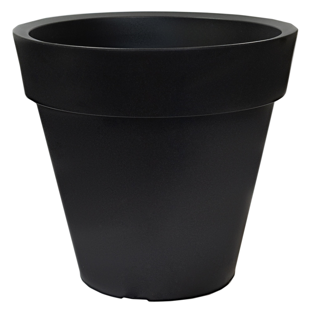 WellHome - Anthrazitfarbener Blumentopf aus rotationsgeformtem Polyethylen, 40 x 35 cm Image