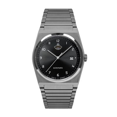 Automatikuhr RUHLA "Space Control Automatik", silber (silberfarben), Armbanduhren, Herren, Armbanduhr, Herrenuhr, Datum, Saphirglas, Made in Germany Image