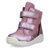 Klettstiefel ECCO "Urban Mini", Kinder, Gr. 30, rosa (rosa, flieder), Veloursleder, Textil, metallic, sportlich, Schuhe, Winterboots, Winterstiefel, Stiefelette mit GORE-TEX