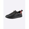 Sneaker ANDREA CONTI, Damen, Gr. 40, schwarz (schwarz, rot), Leder, Rindsleder, Glattleder, modisch, Schuhe