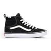 Sneaker VANS "ASHWOOD HI VANSGUARD", Gr. 45, schwarz-weiß (schwarz, weiß), Leder, Synthetik, sportlich, Schuhe