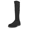 Stiefel ECCO "METROPOLE VIENNA", Damen, Gr. 38, schwarz, Textil, klassisch, Schuhe, Langschaftstiefel, Blockabsatz mit dehnbarem Stretch