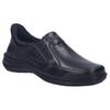 Slipper JOSEF SEIBEL "New Anvers 22", Herren, Gr. 43, schwarz, Leder, casual, Schuhe, Anzugschuh, Komfortschuh in Weite K