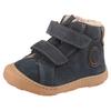 Lauflernschuh PEPINO BY RICOSTA "Gedo WMS: normal", Kinder, Gr. 22, blau (navy), Leder, casual, Schuhe, Barfußschuh mit hochgezogener Zehenkappe, Größenschablone zum Download