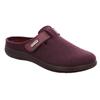 Pantoffel ROHDE "BARI", Damen, Gr. 36, rot (weinrot), Filz, meliert, klassisch, Schuhe, Hausschuh, Clog mit Klettverschluss-Riemchen
