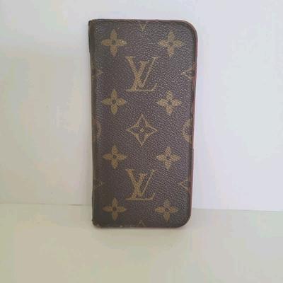 Louis Vuitton Cell Phones & Accessories | Authentic Louis Vuitton Lv Monogram Folio Iphone X Case Brown Pink Phone Case | Color: Brown | Size: Os
