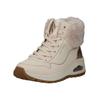 Schnürstiefelette SKECHERS "Skechers Stiefelette Lederimitat/Textil", Damen, Gr. 38, beige (hellbeige), Lederimitat, Textil, casual, Schuhe