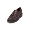 Loafer MARC O'POLO "aus hochwertigem Kalbleder", Damen, Gr. 42, schwarz aubergine rot, Obermaterial: 100% Leder (Rind), unifarben, Schuhe