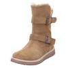 Winterstiefel SUPERFIT "LORA WMS: Mittel", Kinder, Gr. 34, beige, Veloursleder, unifarben, modisch, Schuhe, Snowboots mit wasserdichter GORE-TEX, Größenschablone zum Download