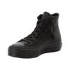 Sneaker CONVERSE "CHUCK TAYLOR ALL STAR LIFT PLATFORM LEATHER", Gr. 39, schwarz (schwarz, schwarz, schwarz), Leder, sportlich, Schuhe