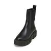 Chelseaboots MARC O'POLO "mit leichter Plateausohle", Damen, Gr. 39, schwarz, Obermaterial: 100% Leder (Rind), unifarben, Schuhe