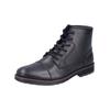 Schnürstiefelette RIEKER "Rieker Stiefelette Glattleder", Herren, Gr. 47, schwarz, Glattleder, casual, Schuhe