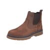 Stiefelette RIEKER "Rieker Stiefelette Leder/Textil", Herren, Gr. 42, braun (dunkelbraun), Leder, Textil, casual, Schuhe