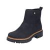 Stiefelette RIEKER "Rieker Stiefelette Lederimitat", Damen, Gr. 40, schwarz, Lederimitat, casual, Schuhe