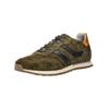 Sneaker BUGATTI "bugatti Sneaker Veloursleder", Herren, Gr. 46, grün (dunkelgrün), Veloursleder, casual, Schuhe