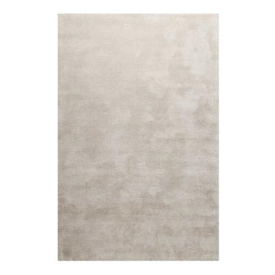 Teppich HOMIE LIVING "Pisa", beige (creme beige), B:200cm H:25mm L:290cm, Polyester, Teppiche, Hochflor, Microfaser, uni, weich, Shaggy, Wohnzimmer, Schlafzimmer Image