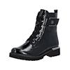 Schnürstiefelette REMONTE "Remonte Stiefelette Lederimitat", Damen, Gr. 42, schwarz (schwarz lack), Lederimitat, casual, Schuhe