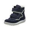 Stiefelette RICOSTA "Ricosta Stiefelette Veolurs/Textil/Synthetik", Kinder, Gr. 32, blau (dunkelblau), Veloursleder, Textil, casual, Schuhe