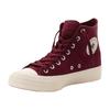 Sneaker CONVERSE "CHUCK TAYLOR ALL STAR DURABLE", Gr. 44, deep bordeaux, natural ivory, Textil, sportlich, Schuhe