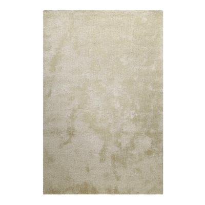 Teppich HOMIE LIVING "Pisa", beige (sand beige), B:80cm H:25mm L:150cm, Polyester, Teppiche, Hochflor, Microfaser, uni, weich, Shaggy, Wohnzimmer, Schlafzimmer Image
