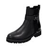 Stiefelette REMONTE "Remonte Stiefelette Glattleder", Damen, Gr. 37, schwarz (schwarz, schwarz), Glattleder, elegant, Schuhe