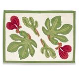 Couleur Nature Fig 18" Cotton Placemat Cotton in Green | 18 W x 15 D in | Wayfair 99-99-6