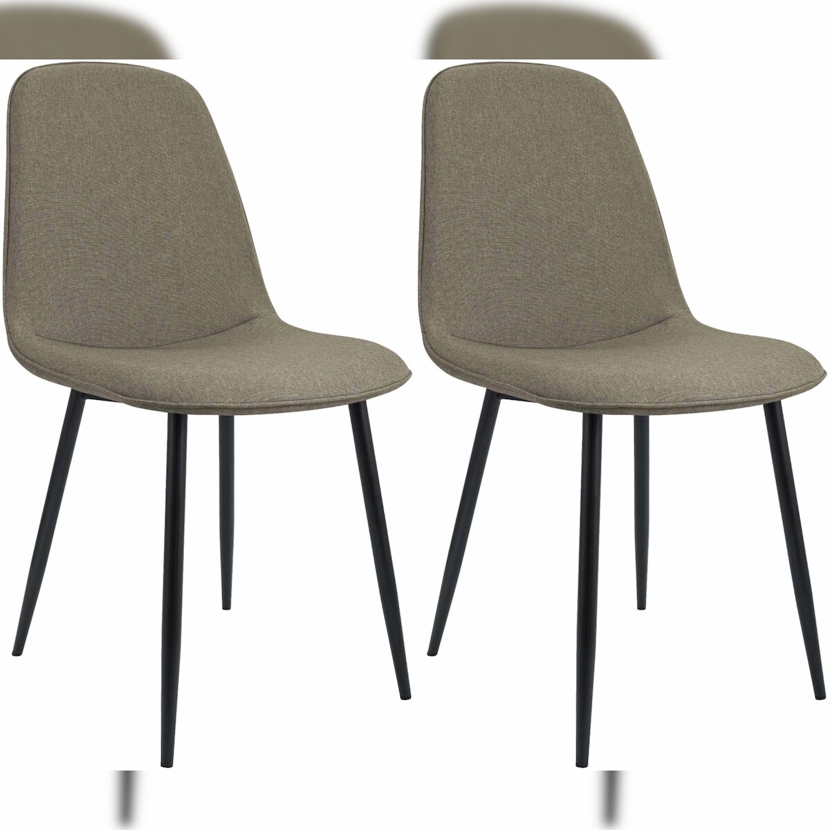 CLP 2er Set Esszimmerstuhl Maryam taupe/Stoff Image