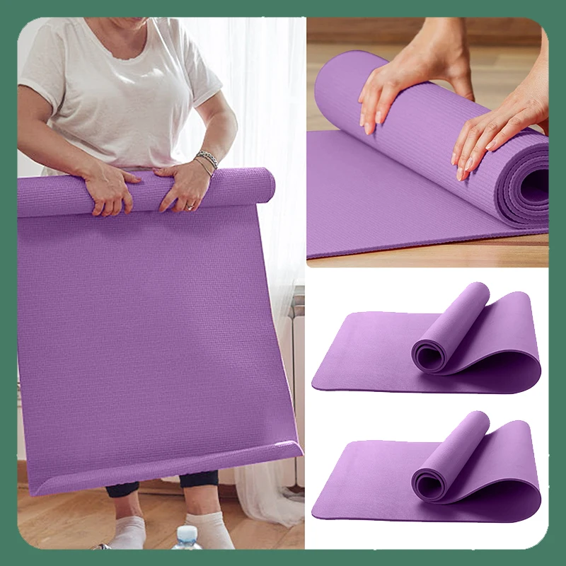 1PCS Yoga Mats Anti-slip Sport Fitness Mat For Exercise Yoga And Pilates Gymnastics Mat Fitness Equipment Rubber Sports Mat