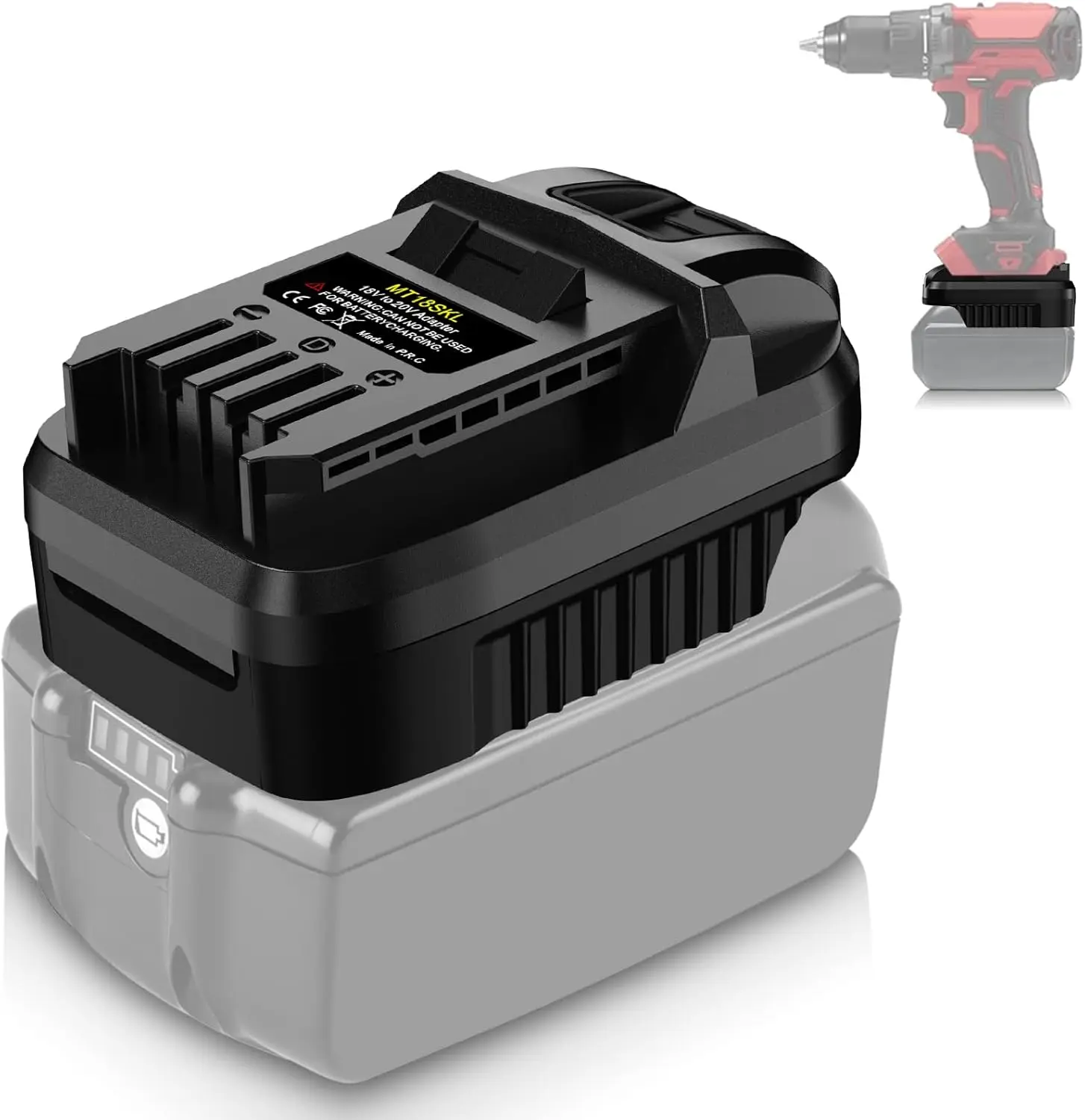 Per Makita 18v Batteria funzionante per Adattatore strumento Skil per Makita Convertitore batteria agli ioni di litio 18v per trapano utensile elettrico SKIL 20V