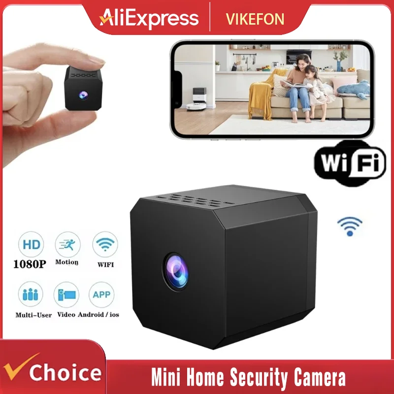 1080P HD Mini Kamera Drahtlose WiFi Baby Monitor Indoor Sicherheit Sicherheit Überwachung Nachtsicht Camcorder Cam Video Recorder Image