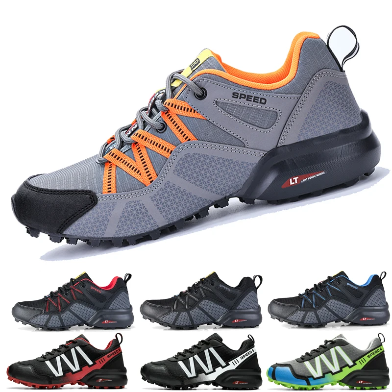 Men's Cycling Shoes Non-slip Mountain Bike Shoes Casual Road Cycling Shoes Comfortable Hiking Shoes Outdoor Sports Shoes