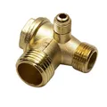 1pc Valvola di ritegno del compressore d'aria Connettori filettatura maschio a 3 porte di ricambio per la pompa a pistone del compressore del serbatoio della pressione dell'aria