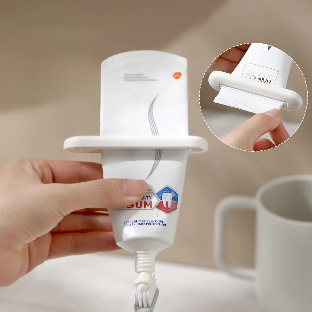 Zahnpasta Clip Roller 1/3/5 Stück Set Paste Tube Press Key Gesichtsreiniger Handcreme Squeezer Bad platzsparend unverzichtbar Image