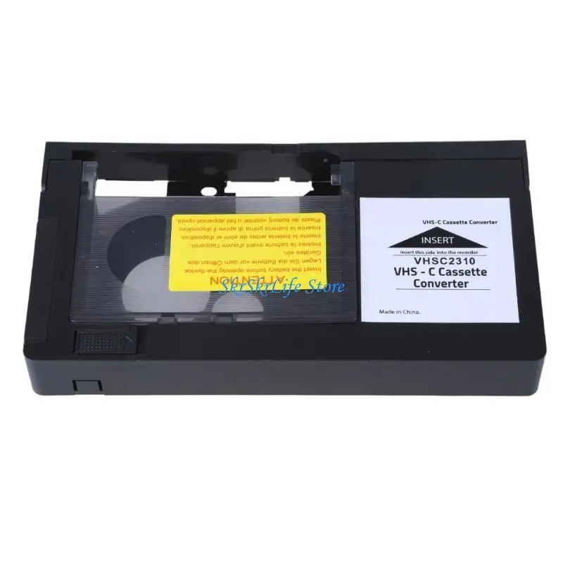 E65E Konvertieren Sie Ihre Erinnerungen VHS C in VHS -Kassetten -Player -Adapter für Camcorder Tape Image