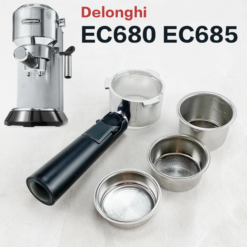 Kaffee Boden Siebträger Delonghi EC680/EC685 Nackt Filter Ersatz 51MM Filter Korb Kaffee Zubehör. Image