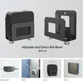 Rack di stoccaggio per supporto da parete regolabile per piccoli dispositivi per Apple TV 3/4/4K, router, modem, TV Box e altri lettori multimediali