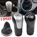 Manuale 5 Velocità Auto Pomello Del Cambio Leva Bastone HandBall Gaitor Boot Copertura In Pelle Per Ford Fiesta Fusion Transit Connect 2002-