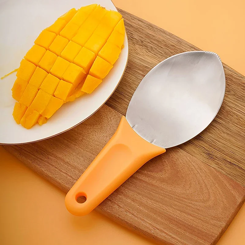 Multifunktionale Obst Löffel Mango Slicer Cutter Wassermelone Schneiden Messer Mango Würfeln Werkzeuge Mango Würfeln Scoop Küche Gadgets
