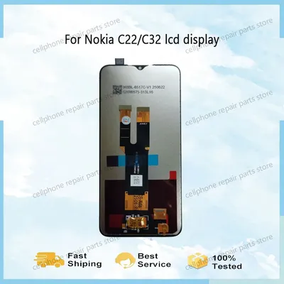 For Nokia C22 LCD Display Touch Screen Panel Digiziter Assembly For Nokia C32 LCD Replacment Parts