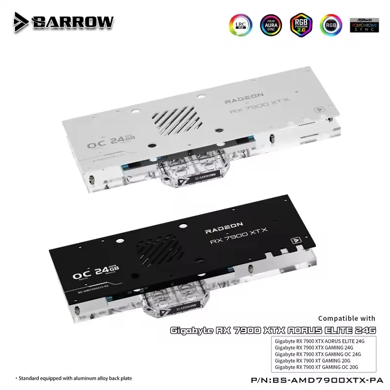 Barrow GPU-Wasserblock für GIGABYTE RX 7900 XTX Grafikkarte BS-AMD 7900 XTX-PA Image
