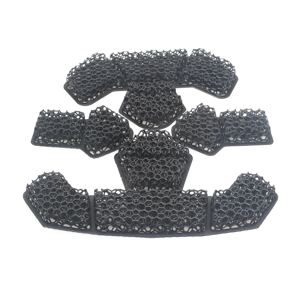 3D-Helmpolster mit Gittermuster für Outdoor-Sportarten, atmungsaktiv, stressreduzierend, hohe Elastizität Image