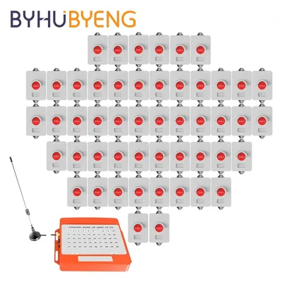 BYHUBYENG Elevator Service Calling System Calling Transmitters Buttons + Receiving Panel for Construction & Industrial Sectors
