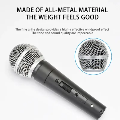 Metal SM58 cardioid Dynamic Microphone For Stage Singing Professional Wired Microphone for Shure Karaoke BBOX Recording Vocal