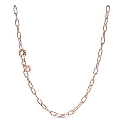 Pandora Moments 14K Rose Gold Plated Link Necklace